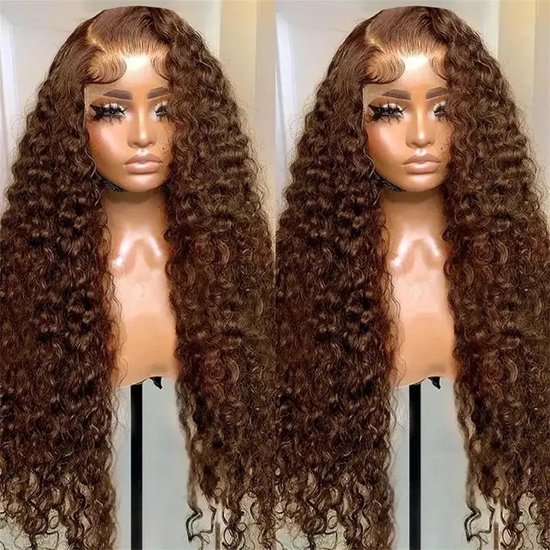 13x6 Deep Wave Lace Front Wigs pelucas de encaje delantera para mujeres pequeñas pelucas de cabello rizado largo