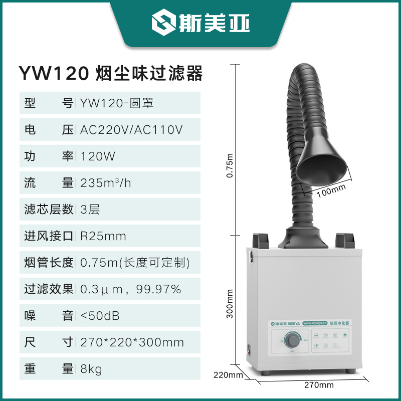 원형 연기 후드