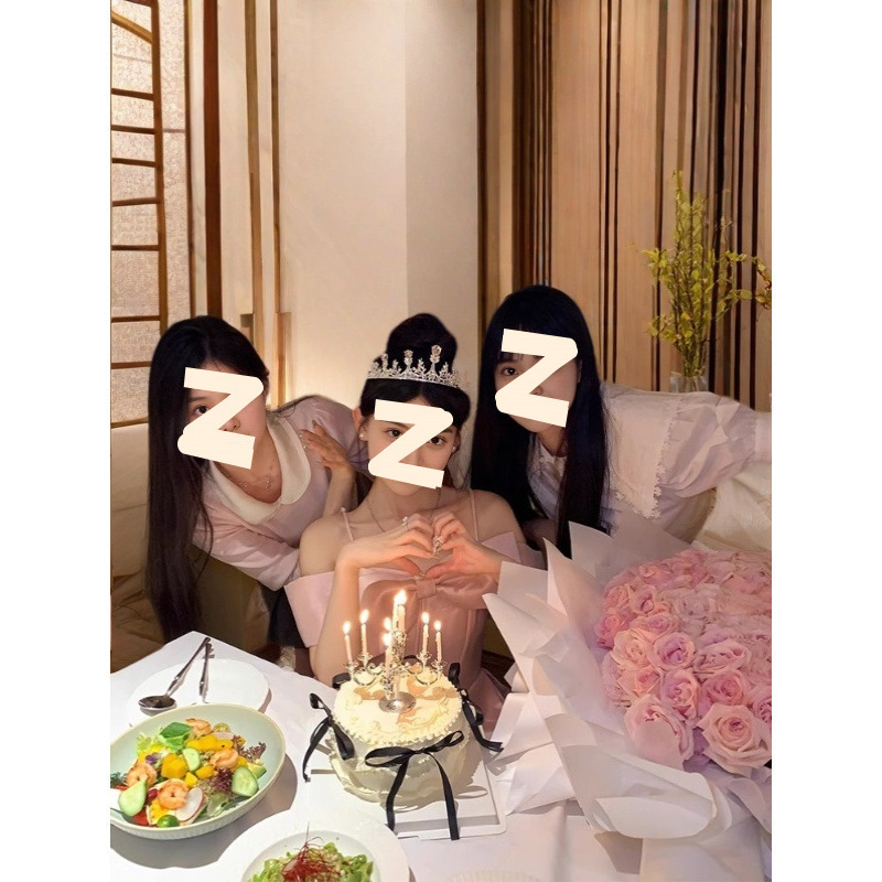 小晚礼服裙公主蓬蓬裙成人礼轻奢小众粉色生日小礼服名媛裙子