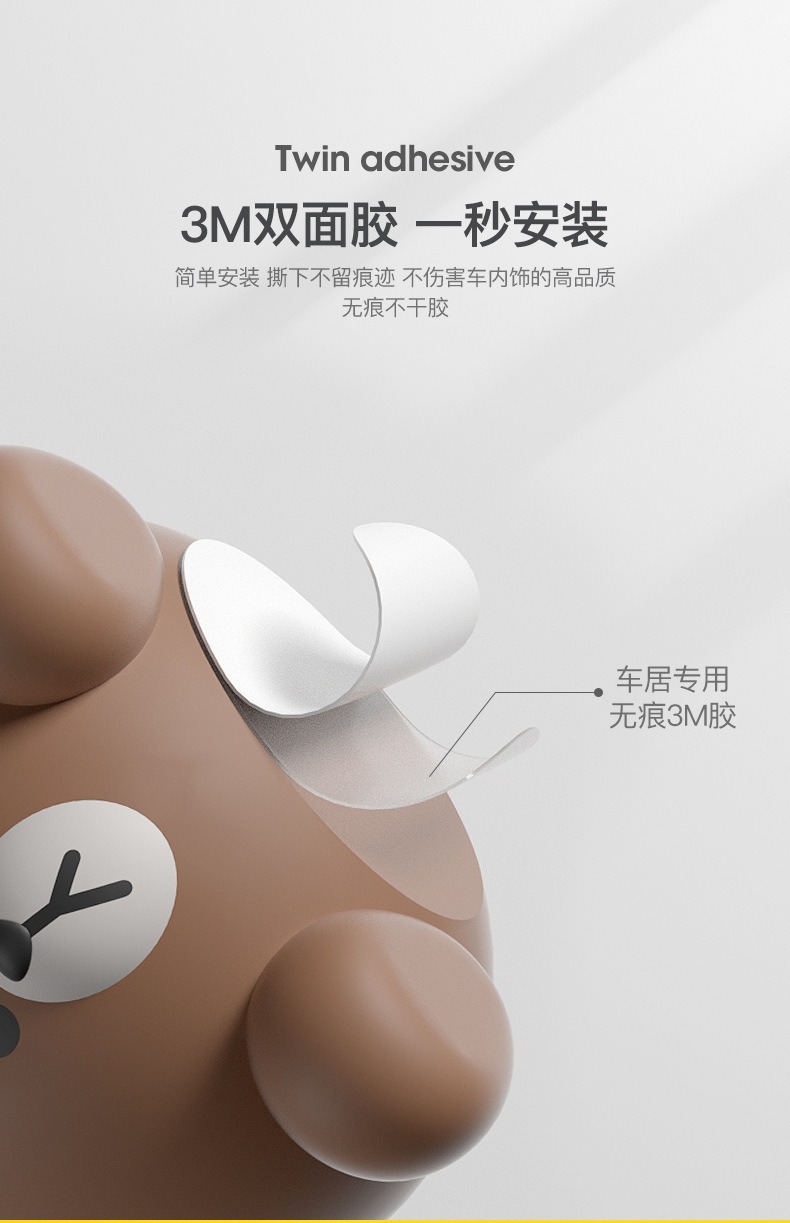 Brown Bear Car Interior High-End Luxury Cartoon Decoration Ornaments Car Accessories Wholesale