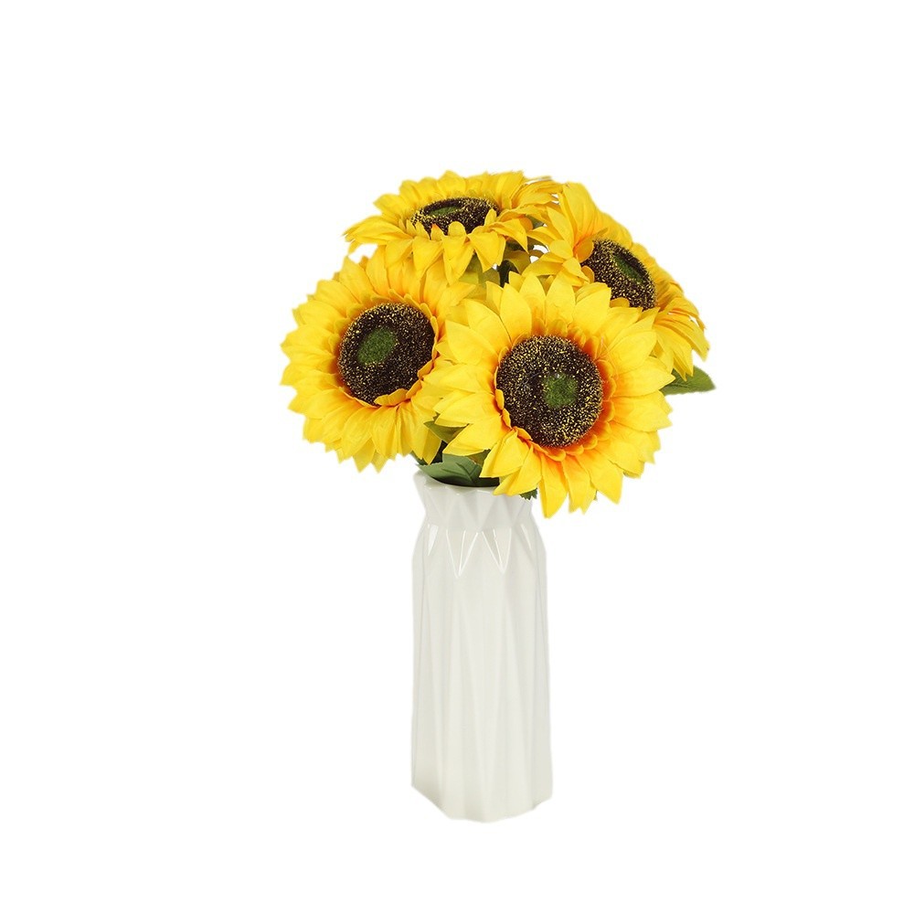 Girasoles flores falsas europeas sol único estilo pastoral accesorios de fotografía de boda flores secas