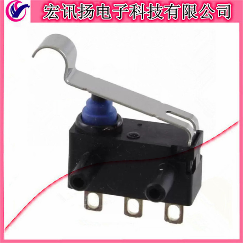 D2HW-BL271D 欧姆龙 密封防水防尘轻触开关 汽车门锁微动3脚带R柄