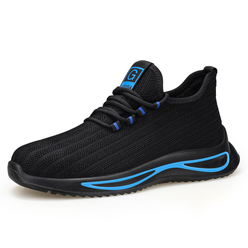 Zapatos de Seguridad Anti-impacto y Anti-perforación de Tejido Volador Transpirables para Trabajo image 10