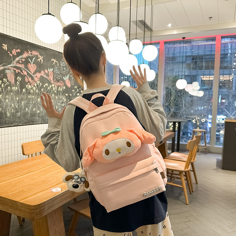 Mochila de escuela secundaria nueva muñeca de dibujos animados mini mochila 1 - 6 grados mochila de niñas ligera mochila de estudiantes de primaria 5