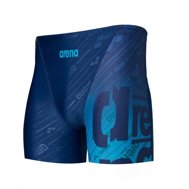 Men's Printed Sports Training Swimsuit Swimming Trunks Beach Tights Shorts Quick-Drying Surfing Pants