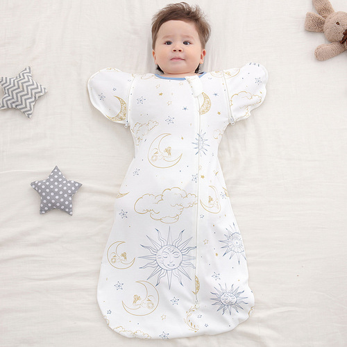 Baby sleeping bag swaddle surrender style children's sleeping bag baby anti-jump hug quilt swaddle bionic dual-use baby products