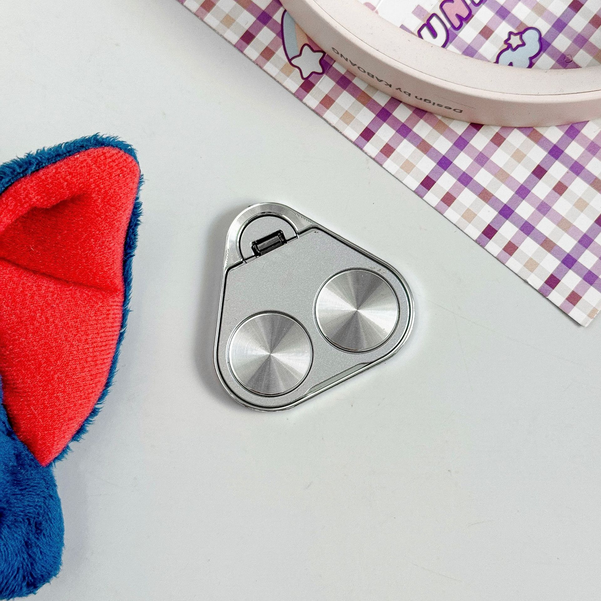 Holder Handheld Creative Phone Portable Ring Clip Double Circle 360 Rotating Stand_voghion.com