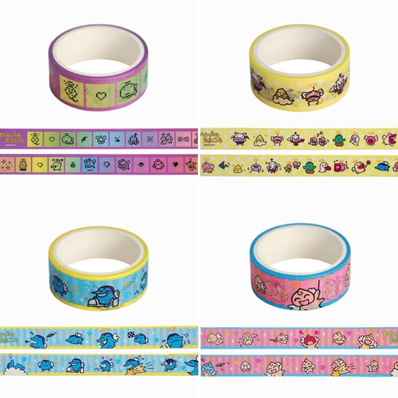 Tamagotchi Pixel-Style Washi Tape Cute Cartoon Notebook DIY Decoration Material Tape Roll Tamagotchi Pixel-Style Washi Tape Cute Cartoon Notebook DIY Decoration Material Tape Roll
