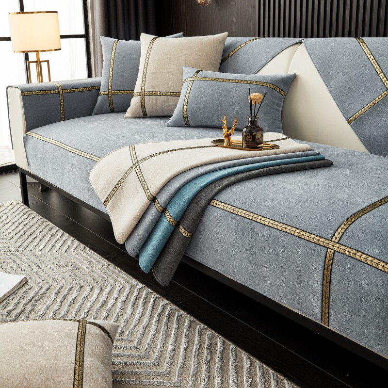 Four Seasons Chenille Sofa Cushion Non-slip Sofa Towel Cover Chair Cushion Bay Window Cushion Factory Outlet