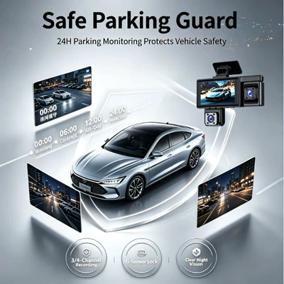 Driving recorder WiFi Four-Lens 1080P HD