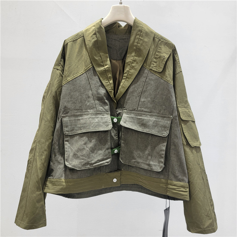 Gran Bretaña 2026 primavera nueva chaqueta de trabajo con solapa, chaqueta de moda coreana, chaqueta guapo