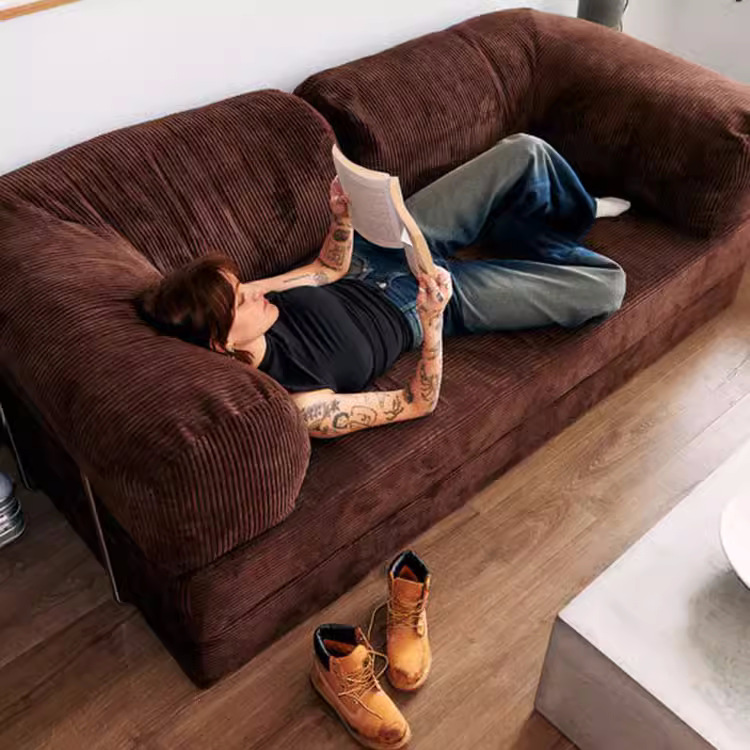 Meilad retro viento meleece sala de estar pequeño tipo plegable medieval tela perezosa sofá cama combinación