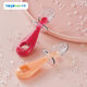 Heguo maternal and child supplies silicone short handle spoon 1 food supplement spoon 6 baby children tableware Spoon soft head children spoon suit