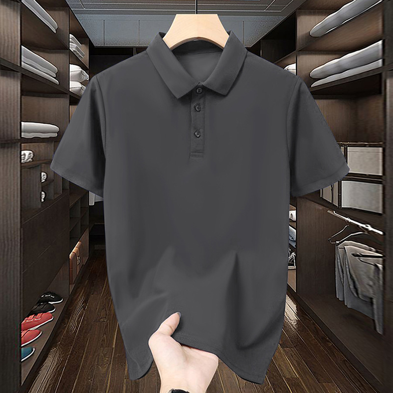 Men's Clothing Men's Heavyweight White Shirt Short Sleeved T-Shirt Trendy Versatile Casual Top For Formal & Casual_viptrois.com