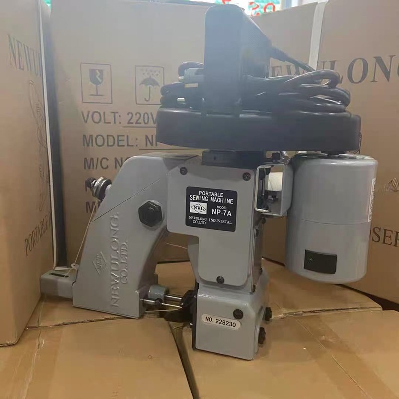 NEWULONG portable bag sealing machine NP-7A sealing machine industrial sewing machine woven bag sack flour feed