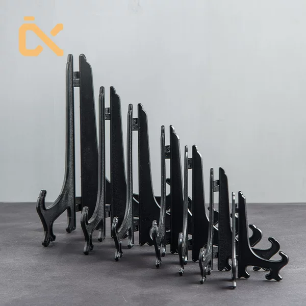 Photo Frame Round Ceramic Plate Rack Tea Cake Display Rack 3/ 12inch Plate Rack Foldableing Plastic Pp Hanging Plate Rack