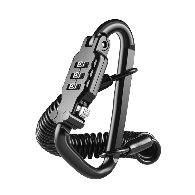 Bloqueo de contraseña de bicicleta Bloqueo de casco de motocicleta de coche eléctrico Bloqueo de cable de acero de resorte de núcleo interior de alambre Bloqueo antirrobo de marco de canasta de coche