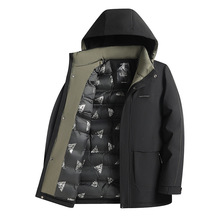 【分格充棉】中年爸爸装可拆连帽棉服冬季男士保暖棉衣外套