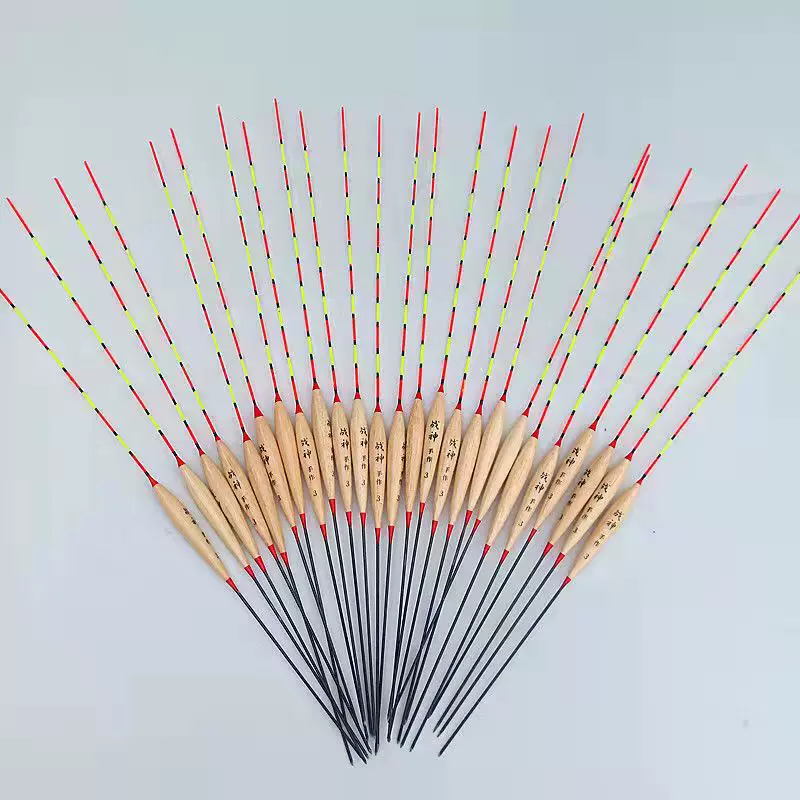Fish float buoys wooden float Balas wood fish float conspicuous upright float wholesale loose fishing tackle