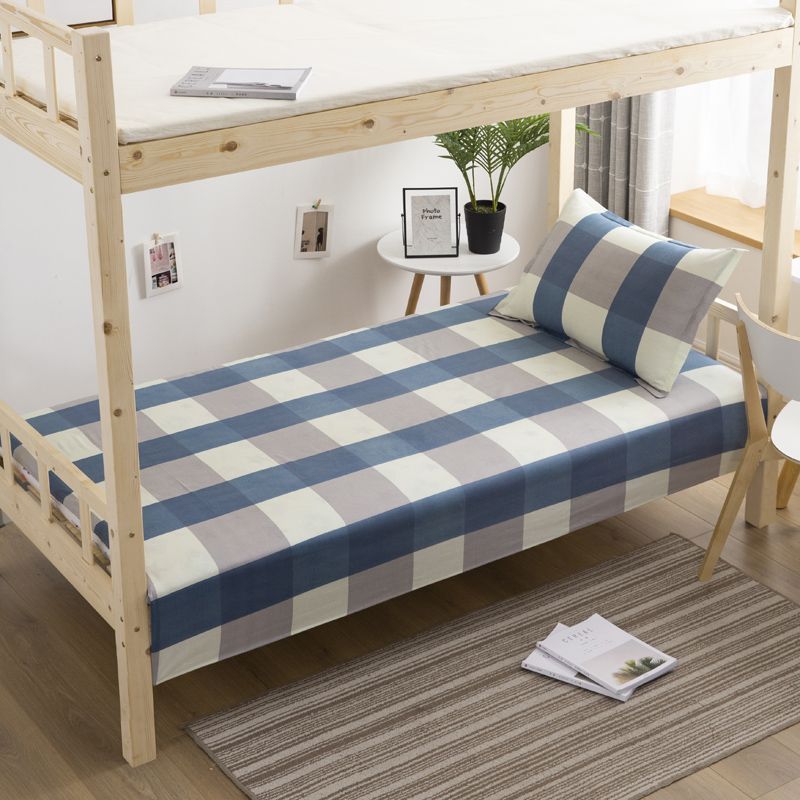 100% algodón puro dormitorio de estudiantes sábanas individuales 0,9 m dormitorio cama individual algodón hogar doble edredón lista