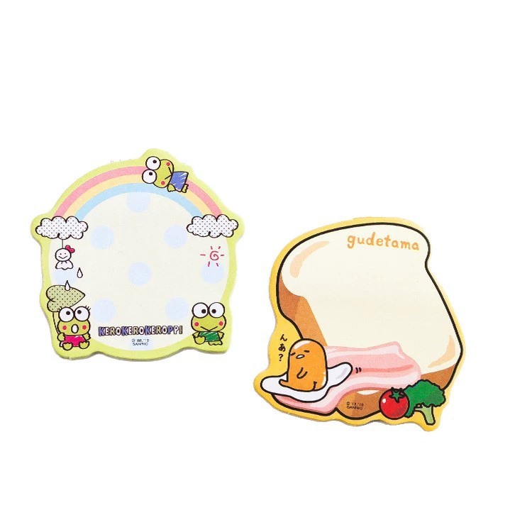 Sticky Notes (Kuromi) Japanese-style Cute Cartoon Square Notepad, 30 Sheets, Assorted Covers