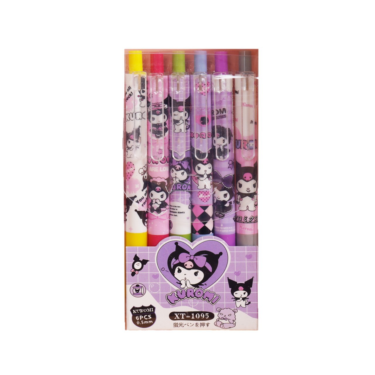 Nuevo XT - 1095 bolígrafo de resaltador pulsante dibujos animados Kulominins bolígrafo de alta cara adorable Sanliogou