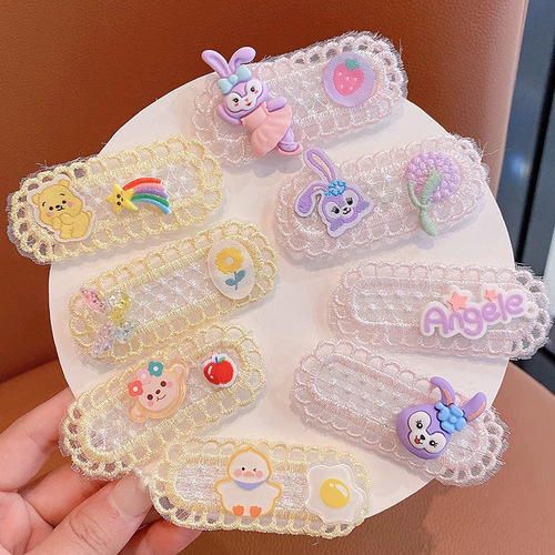 Children's broken hair stickers Velcro hair accessories cute Xingdailu little girl's hair does not hurt bangs sticker broken hair finishing artifact
