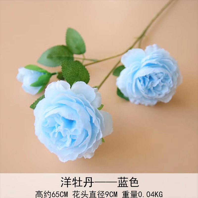 Peonía extranjera, rosa brasileña, boda, flor artificial, flor falsa, flor artificial, decoración del hogar, accesorios de vestir al por mayor