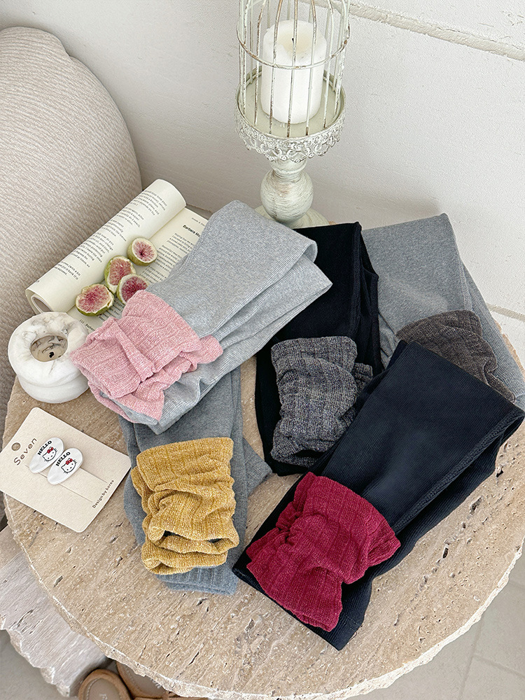 Leggings de niñas de clase A 2025, ropa de otoño, nuevos pantalones infantiles para bebés, pantalones de pilar, se pueden usar externamente image 4