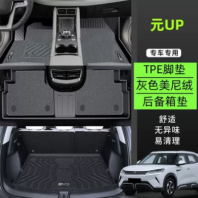 Universal Foot Pad surrounding 24 floor mats original - tpe-anti-slip-foot-pad-minnie-velvet-trunk-mat-grey-exclusive-for-yuan-up-plain-high-end-customization