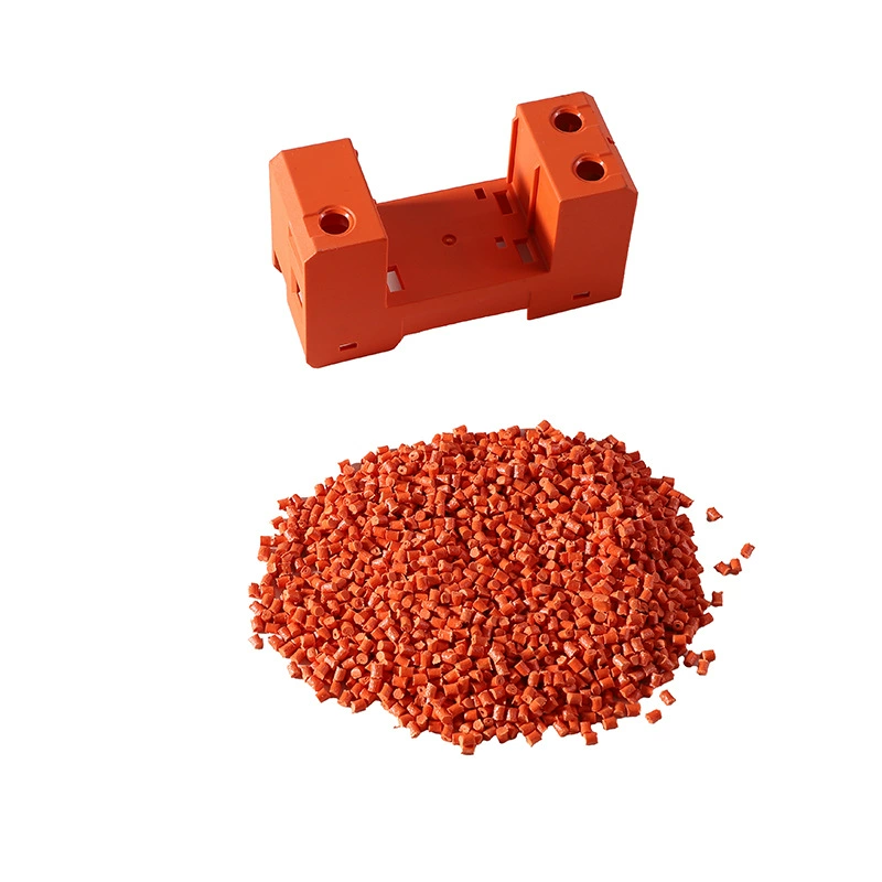 Производитель модификации исходного материала поставляет новый материал PA6, модифицированный красным фосфором, безгалогеновый огнестойкий пластик PA, армированный стекловолокном.