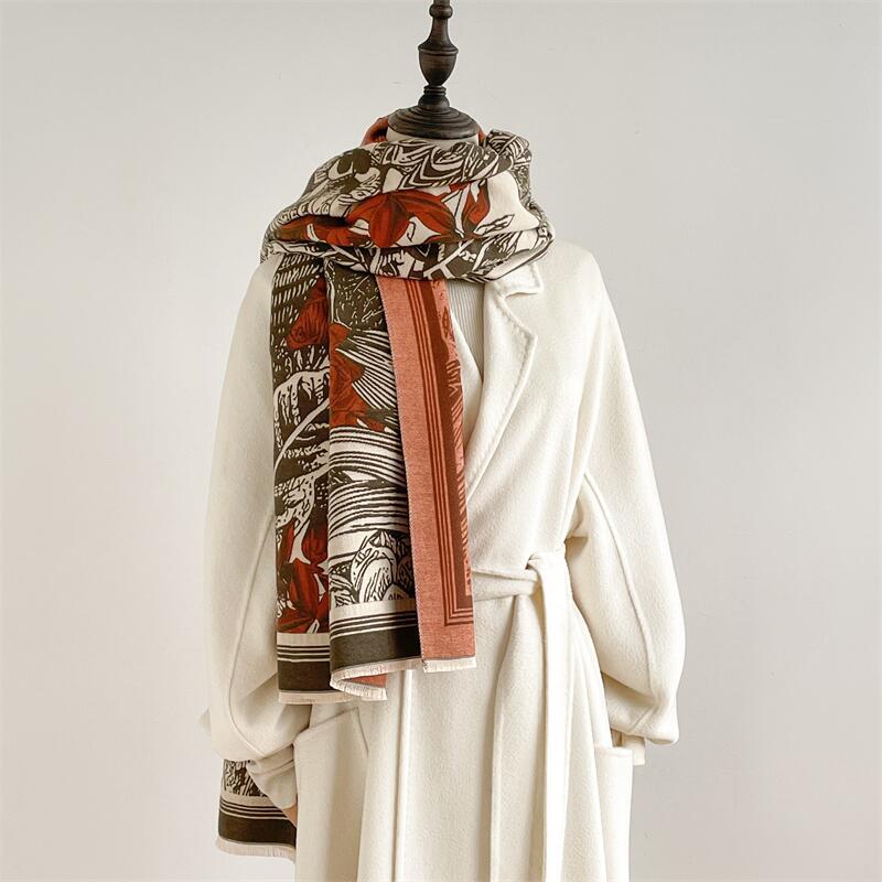 Autunno e inverno Nuovo stile etnico I imitazione Cashmere Sciarpa calda W, Mantello con rinuncia all'aria condizionata, Felpa con cappuccio per_voghion.com