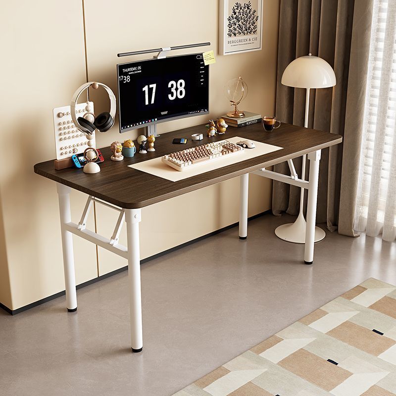 클래식 월넛 컬러 단층 둥근 다리 흰색 프레임 - 두꺼운 버전