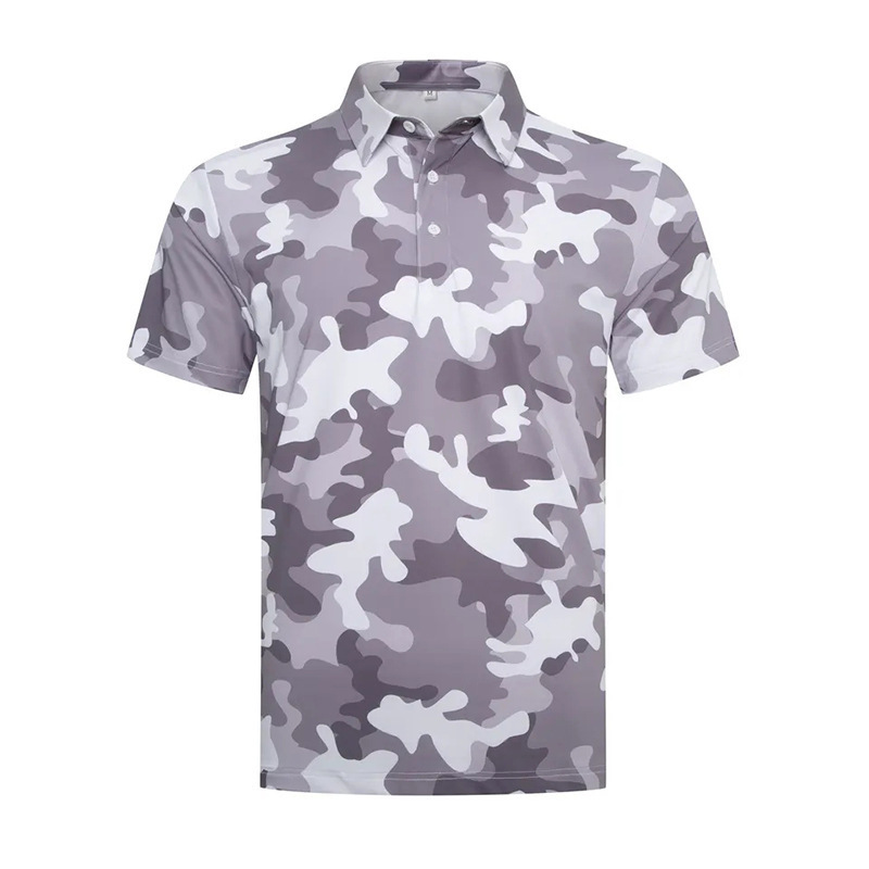 Golf Lapel Polo Shirt Short Sleeve 3D Printed Men's Pullover Large Size Short Sleeve Casual Shirt Sweatshirts Summer