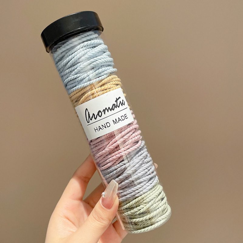 Coletero de Goma Elástica Simple, Sin Costuras, para Cola de Caballo Alta, Cinta para el Cabello, Accesorio para Moño Simple