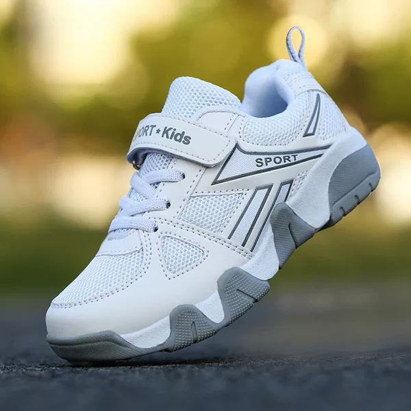 Children's Casual Sports Shoes for Older Girls, Comfortable Running Shoes, Cross-Border Boys' Stylish Breathable Mesh Shoes