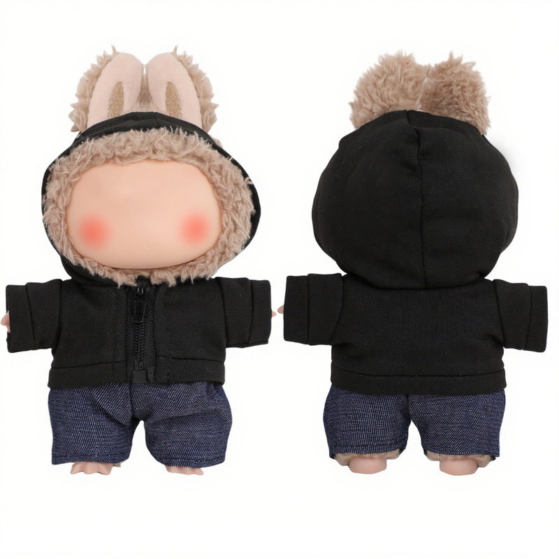 第一世代、第二世代、第三世代 labubu17cm ラブブベビー服 10cm コットンドール カジュアル スポーツ ジャケット ピークド キャップ|undefined