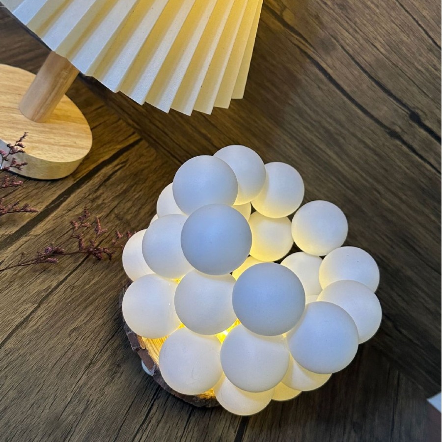 Ping-Pong DIY lámpara de noche para amigos, maestros de género, atmósfera de pequeños adornos, regalos de cumpleaños, lámpara de noche creativa