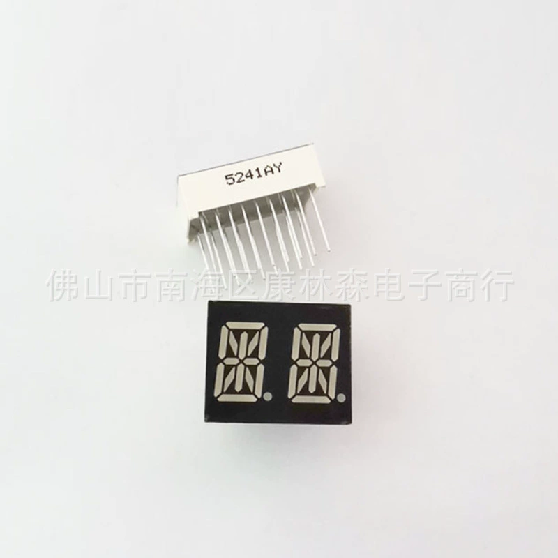LED цифровая трубка 0.54 дюйма 2-цифровой метр красная цифровая трубка 5241AS общий отрицательный 5241BS общий положительный цифровой трубка