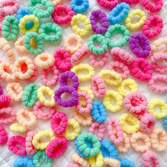 韓國糖果色毛巾圈兒童發彈性好發繩發圈可愛小號橡皮筋頭繩女