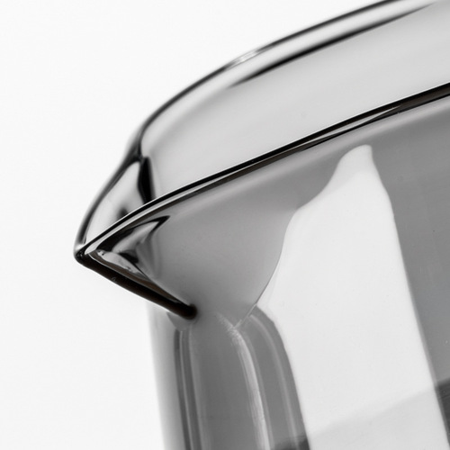Hand-brewed coffee pot, cloud pot, sharing pot, thickened heat-resistant glass, cute coffee pot with scale, fair cup