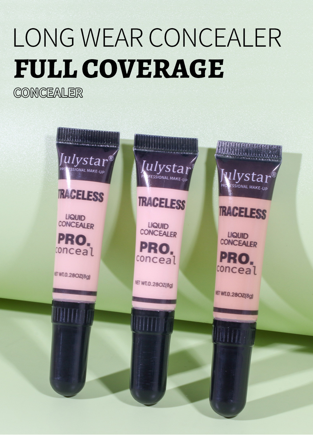 Facial beauty, contouring, acne marks, waterproof, sweat-proof, concealer, tear trough, tattoo coverage, moisturizing, long-lasting concealer wholesale Specification drawing