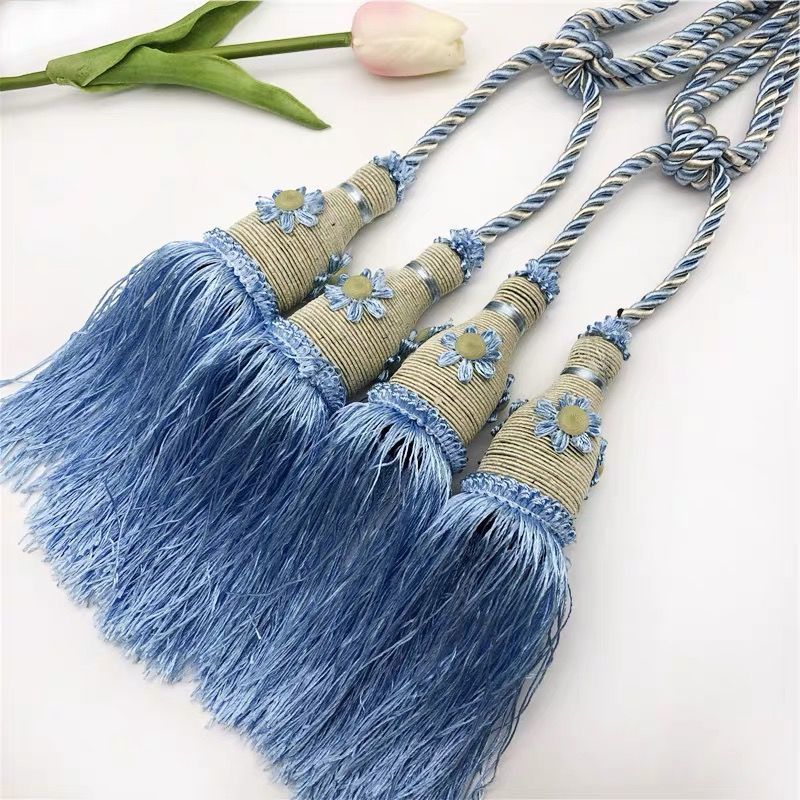 Flower Ball tennis curtain small tie ball tie rope tie buckle decorative color tassel curtain decorative tie ball hanging accessories