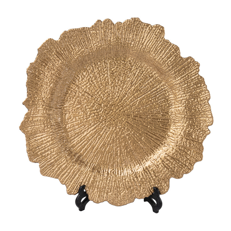 Bodas europeas fiestas festivas decoración desechable refrigerio fruta placa de plástico cargador placa