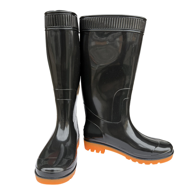 Zapatos de lluvia de protección laboral para hombres y mujeres, botas de lluvia de barril corto y alto, zapatos impermeables, zapatos antideslizantes y resistentes al desgaste, zapatos plásticos