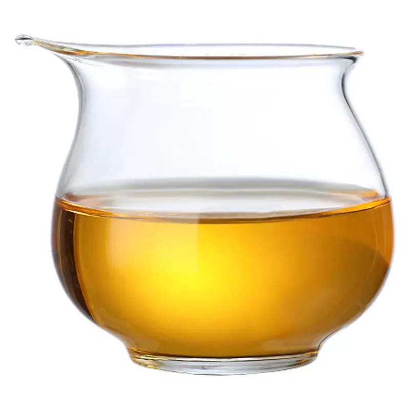 Small tea set, transparent glass quality tea cup with accessories