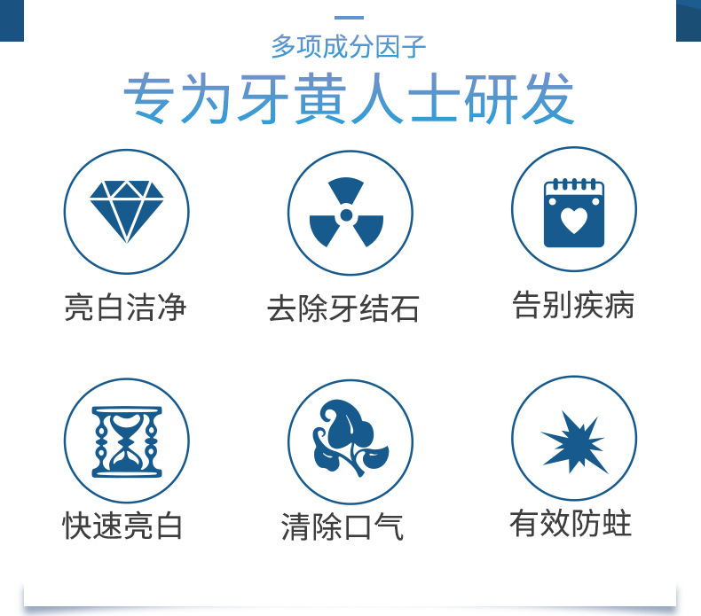 铝膜封口花芳香海盐薄荷男女牙膏