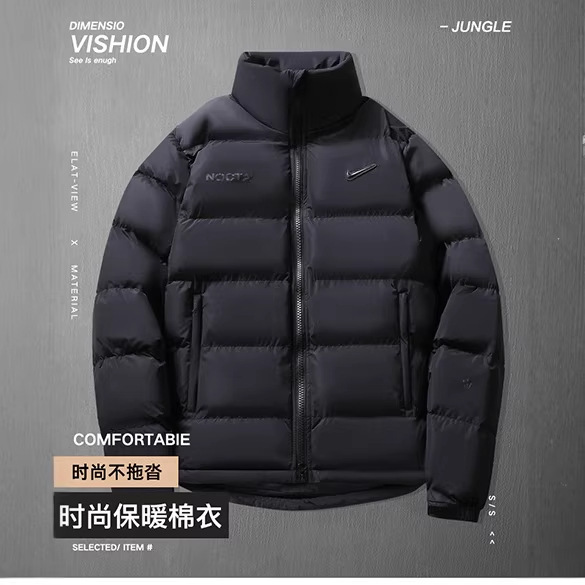 2330 # Nocta Winter down Cotton Jacket Thickened Trendy Puffer Jacket Fashion Brand Stand Collar Cotton Coat for Men Loose and Stylish 2330 # Nocta Winter down Cotton Jacket Thickened Trendy Puffer Jacket Fashion Brand Stand Collar Cotton Coat for Men Loose and Stylish