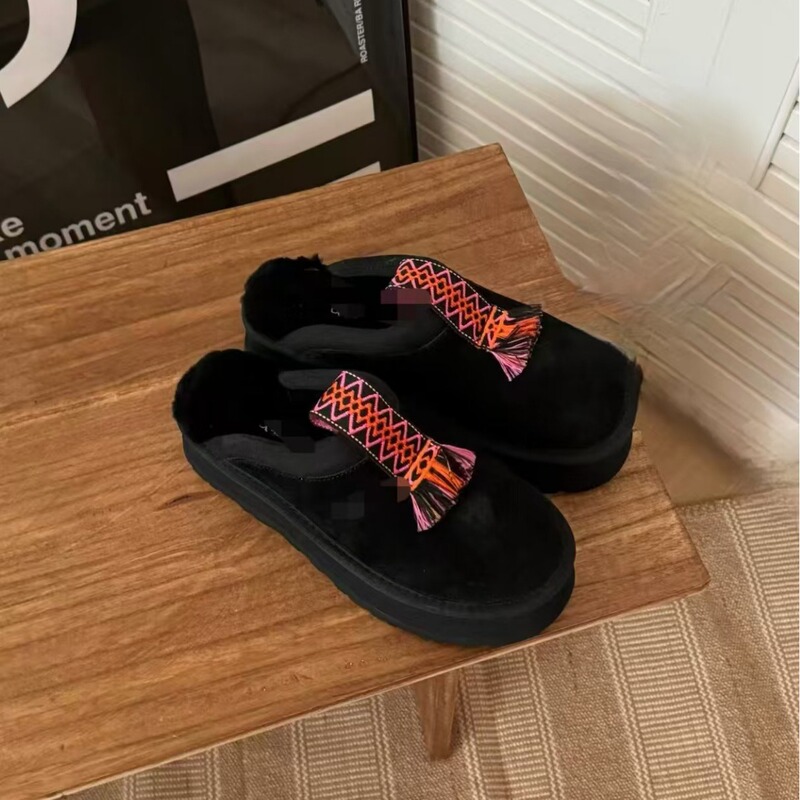 New Fur One-piece Slippers Air Conditioning Slippers Four Seasons Slippers Home Women's Wool Fashion Comfortable Slippers