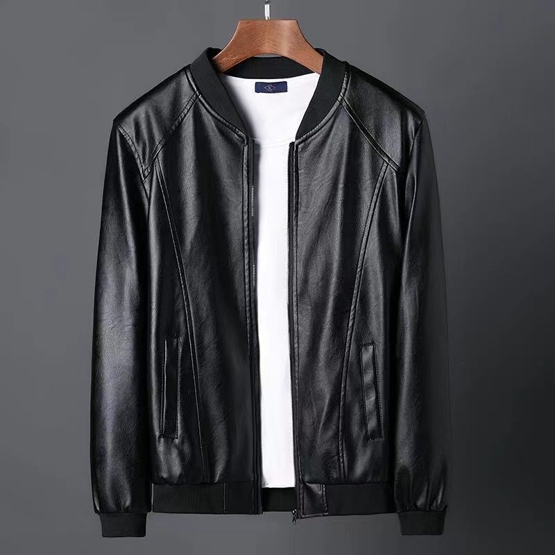 2025新款皮衣男士外套潮流衣服春秋百搭休闲上衣春季机车皮夹克男|undefined